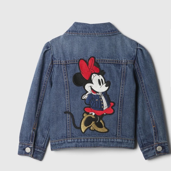 Gap × Disney Baby Minnie Mouse Icon Denim Jacket - Picture 1 of 5